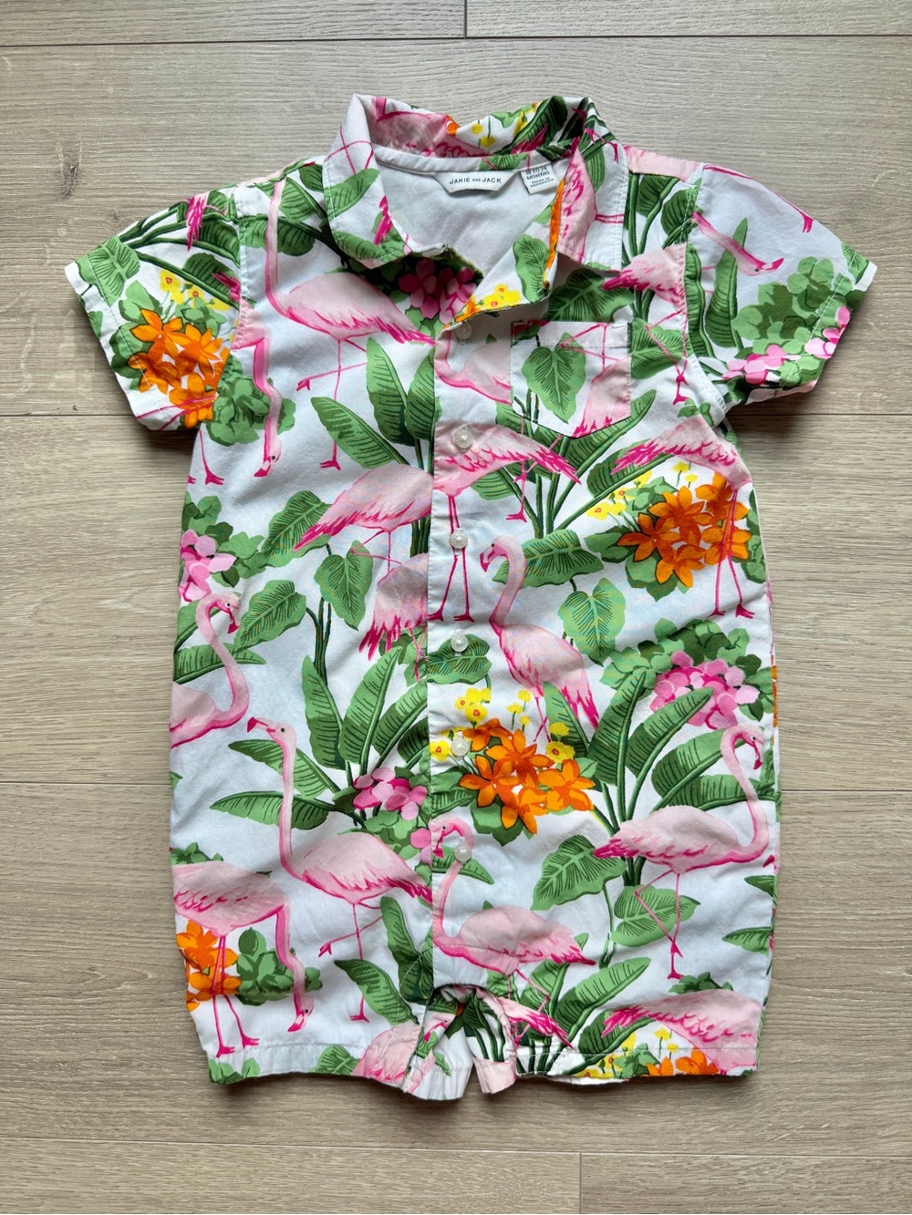 Janie and Jack Flamingo Romper